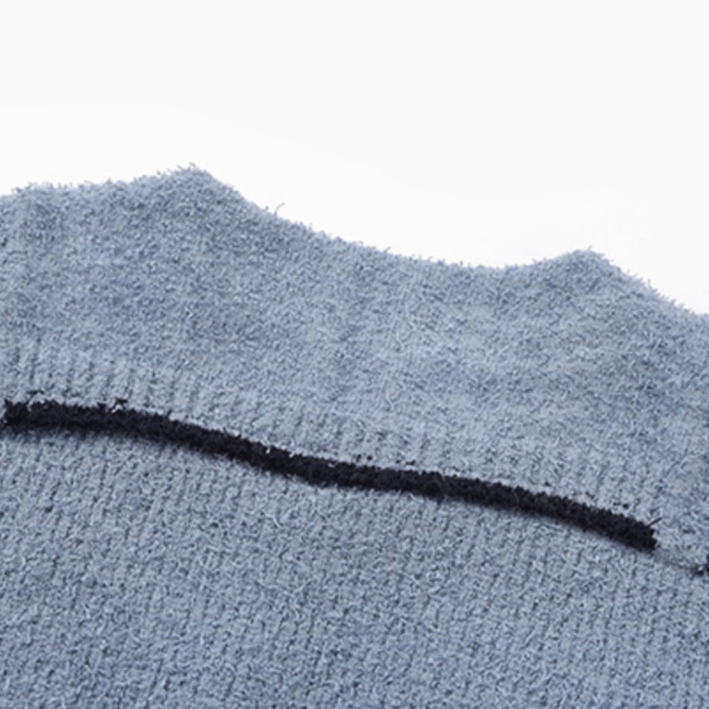 Blue Button-Up Cardigan Sweater - Picture 4 of 9